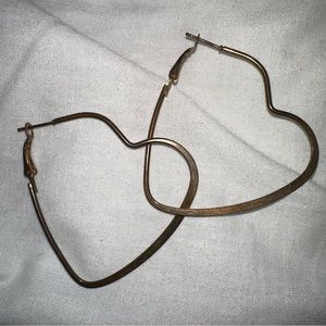 Heart hoops worn once